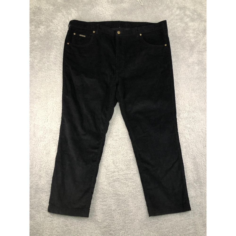 Peter Christian Pants Mens 43x28 (Tag 44x28) Black Corduroy Straight